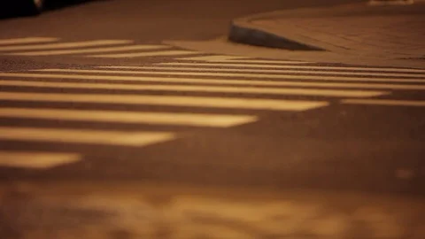 Feet of men using a zebra crossing. Stock Footage 88370912