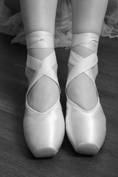 Feet in pointes Stockfoto's