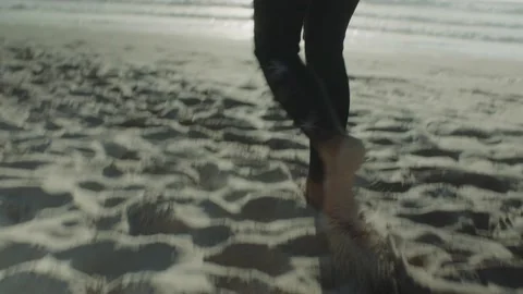 Feet in the sand Stock Footage 220416849