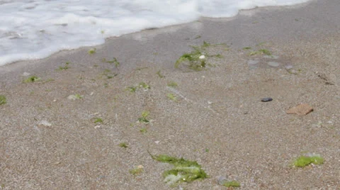 Feet in sea waves Stock Footage 22782231