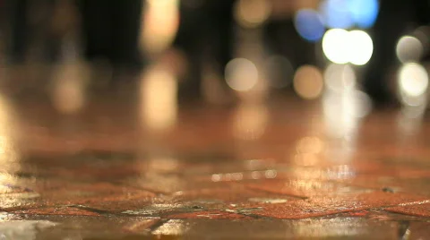 Feet on the sidewalk. Stock Footage