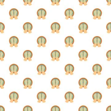 Feet soaking in spa bath seamless pattern background Illustrazione stock