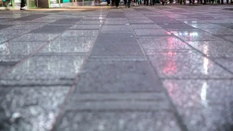 Feet Stepping around Camera Stock Footage 83526138