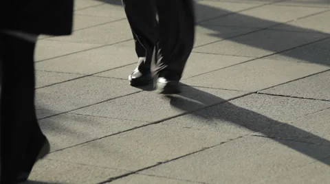 Feet walking 2 Stock Footage 36563736
