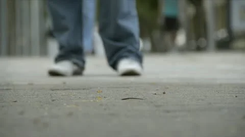 Feet walking Video stock 12577035