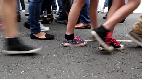 Feet Walking Video stock 42698628