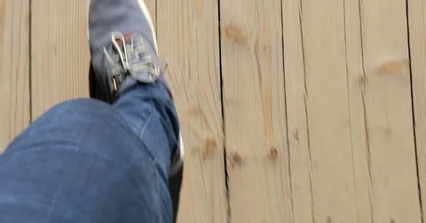 Feet walking Stock Footage 83618622