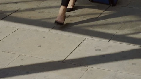 Feet walking Stock Footage 93203197