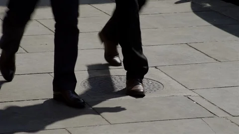 Feet walking Stock Footage 93203273