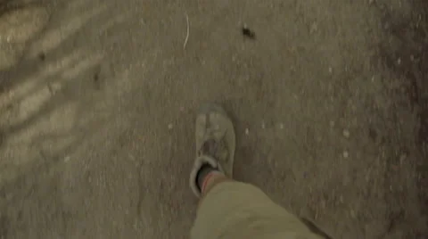 Feet walking to hikers then back to feet Stock Footage 59131692