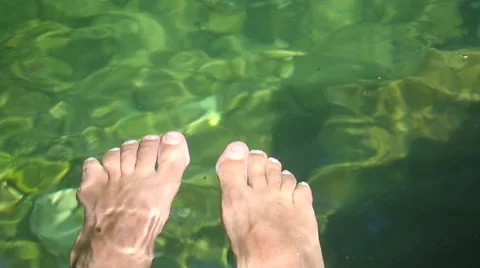 Feet in the water Stock Footage 54080265