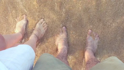 Feet in the water Video stock 101042103