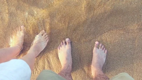 Feet in the water Video stock 101231530