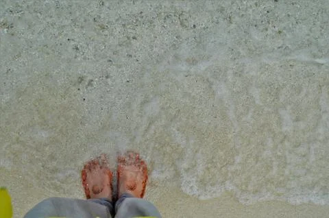 Feet in water Stock Photos