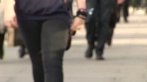 Feet work - working people Stock Footage 852775