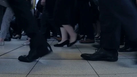 Feets of crowd of people Stock Footage 76910900
