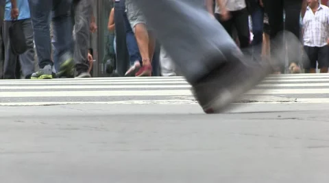 Feets, street Vídeo Stock 48755521
