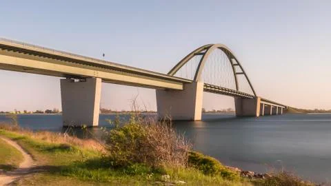Fehmarnsund Bridge Foto stock