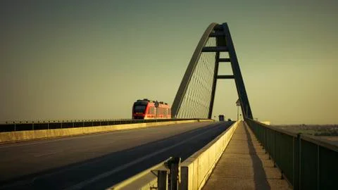 Fehmarnsund Bridge Stock Photos