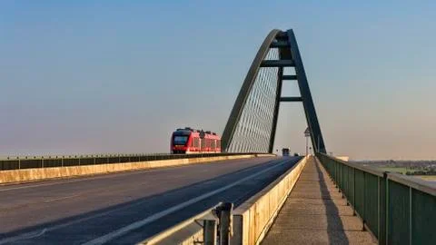 Fehmarnsund Bridge Stock Photos