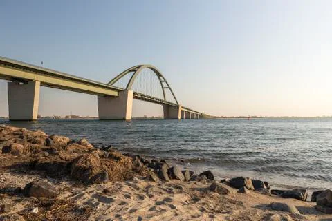 Fehmarnsund Bridge Stock Photos