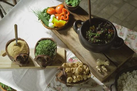 Feijoada, a typical Brazilian dish Stock Photos