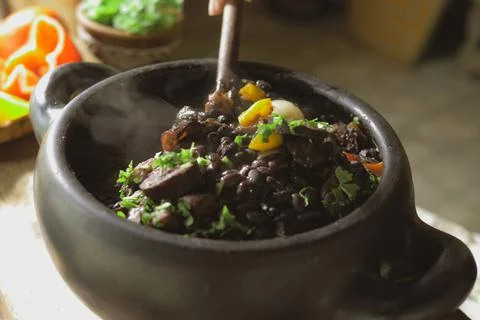 Feijoada, a typical Brazilian dish Stock Photos