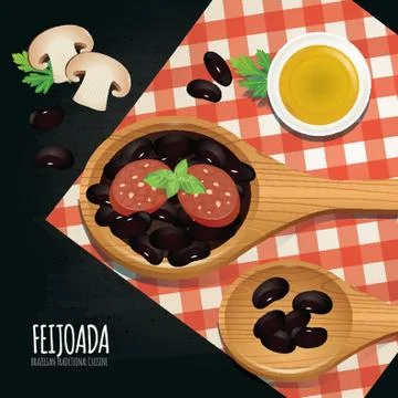 Feijoada Wallpaper 스톡 일러스트
