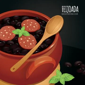 Feijoada Wallpaper 스톡 일러스트
