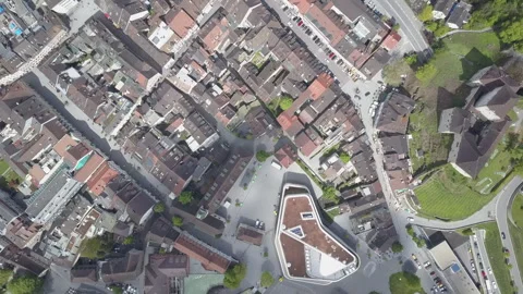 Feldkirch, Austria. Drone view. Stock Footage 265078344