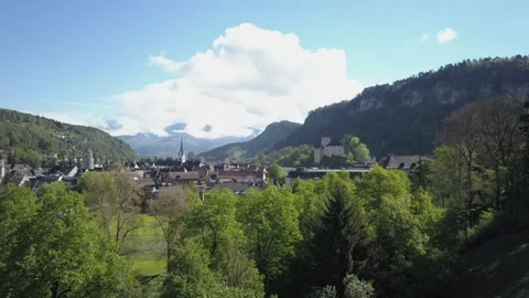 Feldkirch, Austria. Drone view. Stock Footage 265079352