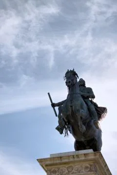 Felipe IV monument Stock Photos