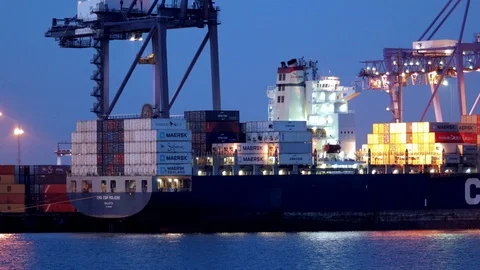 Felixstowe Port Stock Footage 112157434