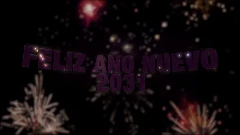 Feliz Año Nuevo 2031 Loop 4K Stock Footage 85065788