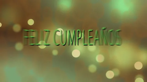 Feliz Cumpleaños 1 Stock Footage 43164424