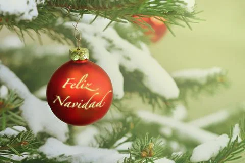 Feliz Navidad Card Stock Photos