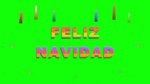 Feliz navidad typography green 3d Vídeos de archivo 345708677