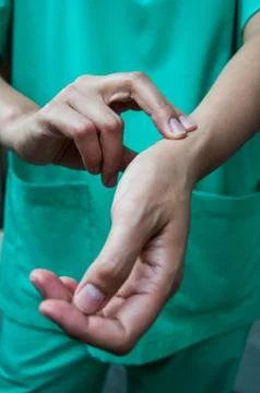 Fell the pulse Stock Photos