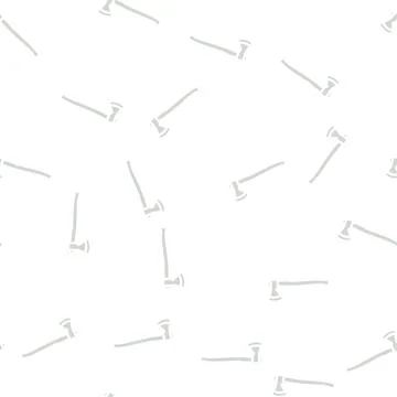 Felling axe hatchet glyph vector seamless pattern Stock Illustration