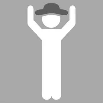 Fellow Hands Up Icon Stock Illustration