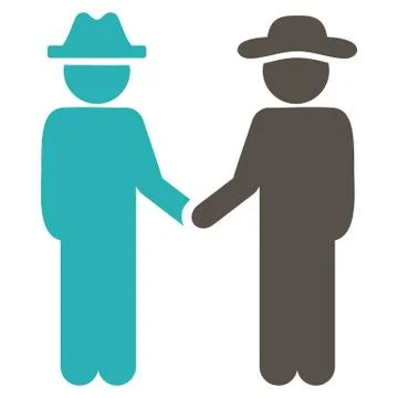 Fellow Handshake Icon Stockillustratie