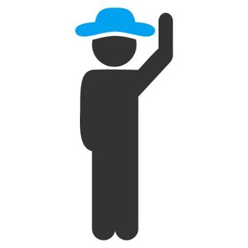 Fellow Hello Icon Stock Illustration