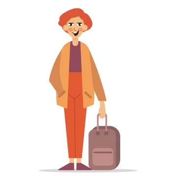 Fellow traveler, illustration vector Illustrazione stock