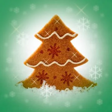 Felt christmas tree Stock Illustration