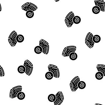 Felt fabric glyph seamless pattern Illustrazione stock