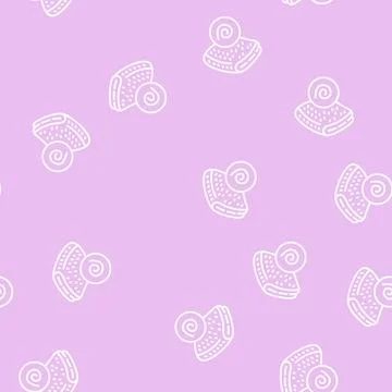 Felt fabric line seamless pattern Stockillustratie