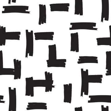 Felt Pen Strokes Seamless Pattern Stock Illustration
