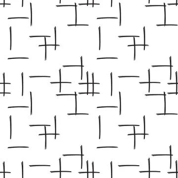 Felt Pen Strokes Seamless Pattern Stock-Illustration