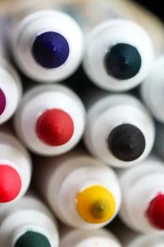 Felt pen tips Foto stock