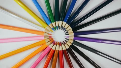 The felt pen on the turntable. The marker spin rotate. Twist, create pattern 動画素材 170612750